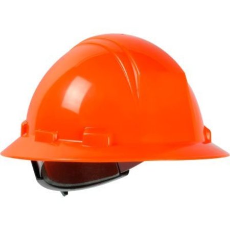 PIP Kilimanjaro Full Brim Hard Hat HDPE Shell, 4-Pt Nylon Webbing Cradle, Ratchet Adj. Hi-Vis Orange 280-HP641R-31